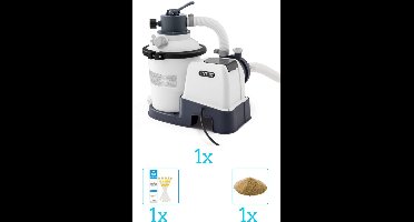 Intex 26642GS Zandfilterpomp - SX925 - 2000 liter per uur inclusief Filterzand - Testrips