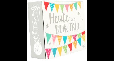 Depesche cadeau geluidsbox kleurrijk karton met melodie en brief.