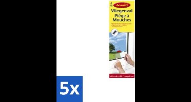 Aeroxon – Vliegenval – Voor Ramen – Discreet & Effectief - Bulkverpakking - 5 stuks