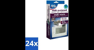 BSI – Multi Muizenval – Gegalvaniseerd Metaal – 29,2 × 16 × 5 cm - Voordeelverpakking - 24 stuks