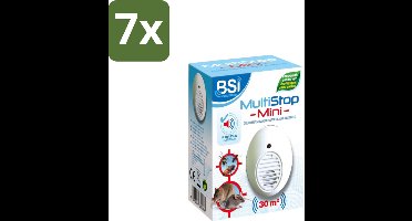 BSI – Multistop Mini – Ultrasone Ongedierteverjager – Bereik tot 30 m² - Bulkverpakking - 7 stuks