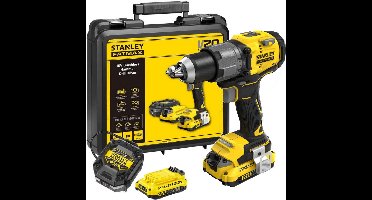 STANLEY FATMAX V20 Brushless schroefklopboormachine in koffer 2x2.0Ah SFMCD726D2K-QW