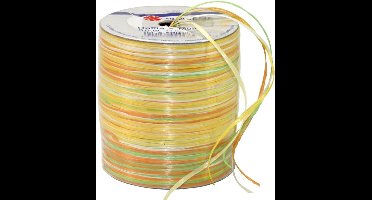 Vedes raffia decoratie rol geel oranje creme groen 50 meter knutselen.