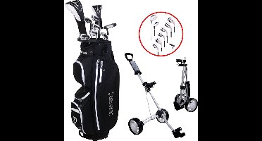 Spalding Tour 2 Complete Golfset met Golftrolley - Golfset Dames - Graphite - Rechtshandig
