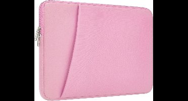 Draagbare laptop sleeve voor 15-16 inch laptops, schokbestendig en met voorvak, ideaal voor MacBook en Chromebook