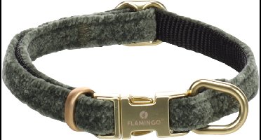 Flamingo - Hond Halsband Saba Groen XS 20-35cm 10mm