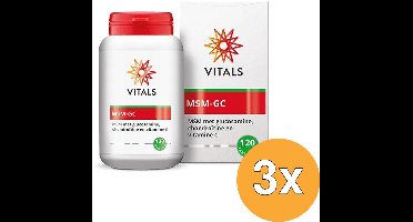 3x Vitals MSM GC (120 tabletten)