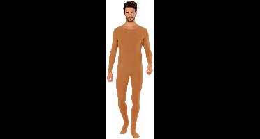 Widmann - Dans & Entertainment Kostuum - Unicolor Bodysuit Lichaamskleur - Man - beige - Small / Medium - Carnavalskleding - Verkleedkleding