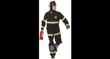 Kostuum brandweer zwart - Maat 54