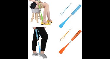 Verstelbare Schoenlepels - 30 Tot 70 Cm - 2 Stuks - Rvs Lange Schoenlepels - Ergonomisch Ontworpen Schoenlepels - Geschikt Voor Mannen, Vrouwen - No-Buig Schoenlepel - Lange Handgreep Moeiteloze Schoenhulp Voor Senioren En Mobiliteitshulpmiddel