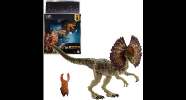 Mattel Jurassic World Rebirth Hammond Collection Action Figure Dilophosaurus Action Figuur