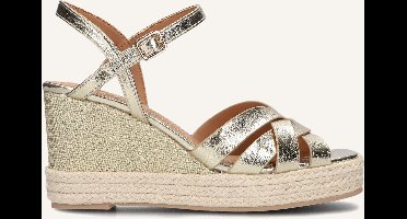 Mexx Tamika Sandalen - Met Sleehak - Dames - Goudkleurig - Maat 40