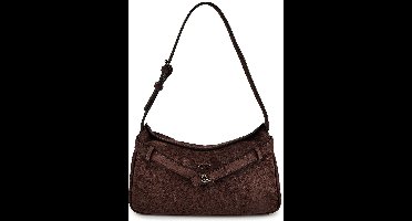 GUESS schoudertas Ella Shoulder Bag Espresso donkerbruin