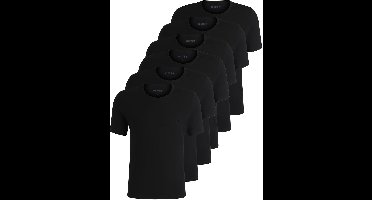 Boss T-shirt ronde hals 6-pack zwart