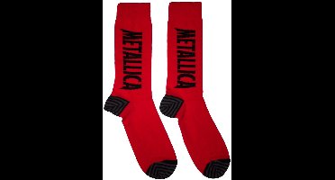 Metallica - Stressed Logo Enkelsokken - Rood