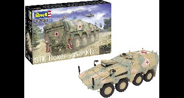 Revell Modelbouwpakket Militaire voertuigen - 03362 GTK Boxer sgSanKfz - Militair Medisch Transportvoertuig Ambulance Plastic - 1:72 - Modelbouw