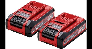 Einhell Twinpack 3.0 Ah Plus Accu - Power X-Change - 18 V/Li-ion - 2x 3.0 Ah accu - Max. vermogen: 900 W - Active Accu Management Systeem