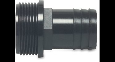 Slangtule buitendraad pp zwart 1 inch naar 25 mm Deltafix