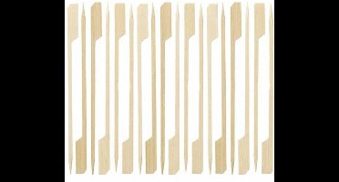 Benson Cocktail/tapas prikkers - 120x stuks - 9 cm - hout - hapjes prikker - saté prikkers