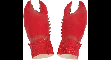 Rubies Verkleed speelgoed Lobster/kreeft/krab scharen - handschoenen - 33 cm - Carnaval