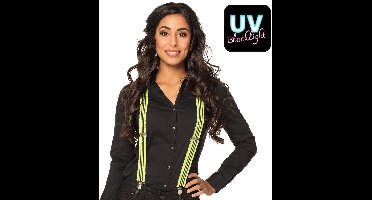 Boland - Bretels Ruches neongeel Geel - Volwassenen - Unisex - -