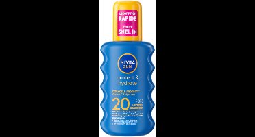 NIVEA Sun Protect & Hydrate Zonnebrand SPF 20 - 3 x 200 ml - Voordeelverpakking