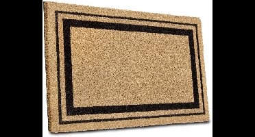 Boraboi ® Antislip Kokosdeurmat voor Binnen en Beschermde Buitenruimtes met Weerbestendige Eigenschappen 50 x 80
