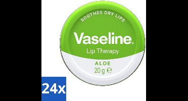 Vaseline - Original Tin - Lip Therapy - Aloë Vera - 20 g - Voordeelverpakking - 24 stuks