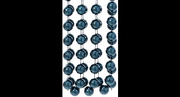 Decoris Kralenslinger - donkerblauw - XL - 270 cm - kunststof - kerstslinger - Guirlande - kerst slinger - kerstversiering