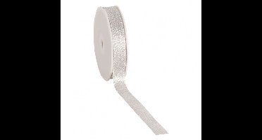 Cadeaulint Flare Zilver 15 mm / 20 mtr.