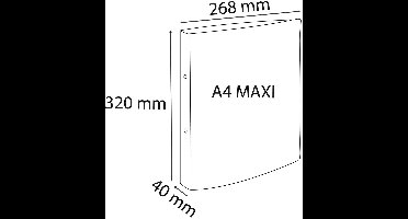 Exacompta 15x Ringmap 2 ringen 30mm Polypropyleen Chromaline Pastel - Koraal - 54977E
