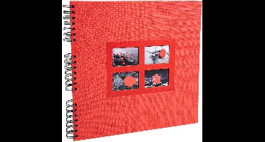 Exacompta Fotoalbum PASSION - spiraalgebonden- 60 zwarte bladen - 32x32cm - Rood - 16845E