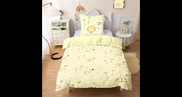 Boraboi® Levendige Bosdieren Beddengoed Set voor Kinderen - Zachte Microvezel, 135 x 200 cm, Inclusief Kussensloop