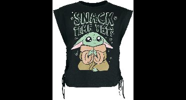 Star Wars Grogu - Snack Time Yet? Dames Top - zwart - L