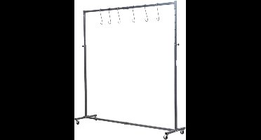 Spuitrek 150 kg mobiel met verstelbare hoogte 1790 x 1480 - 2480 mm MW Tools SPS500