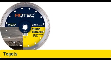 Rotec diamantzaagblad Turbo Ceramic ø230xø22,2