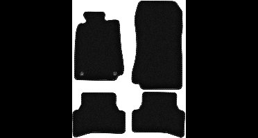 BASIC zwarte veloursmatten voor: Mercedes CLK W208 coupé (1997-2003)