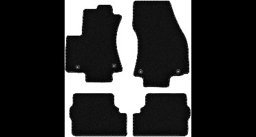 BASIC zwarte veloursmatten voor: Opel Zafira A minivan (1999-2005)