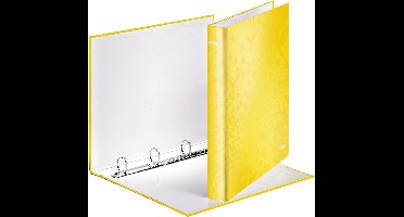 Leitz WOW ringmap 4 ringen, geel 10 stuks