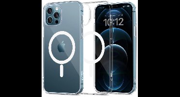 iPhone 12 - iPhone 12 Pro Hoesje - Tech-Protect FlexAir MagSafe Case - Transparant - GSM Hoesje - Telefoonhoesje Geschikt Voor: iPhone 12 & iPhone 12 Pro