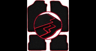 CARLUX-RED automatten voor: Volkswagen Jetta II sedan (1984-1992)