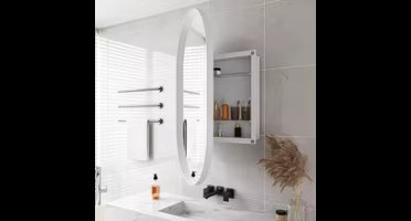 Spiegelkast Badkamer - Medicijnkastje - Badkamerkast - Wit