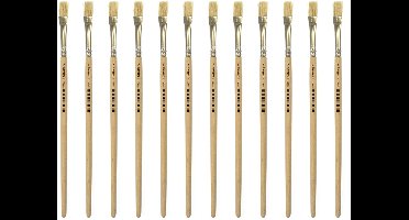 Kangaro Lyonse penseel - maat 8 - kort ongelakt hout - doos a 12 stuks - K-840308