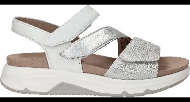 Gabor Rolling Soft Leren Dames Sandalen - Wit - 38