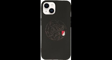 Ajax-telefoonhoesje iPhone 15 zwart logo