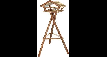 Trixie voederhuis met standaard, schorshout 48 × 27 × 46 cm / 1,30 m 48x46x27/130 cm