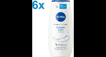 NIVEA - Creme Soft - Douchecrème - 6x 250 ml - Voor een Zacht en Gezond Huidgevoel - Voordeelverpakking