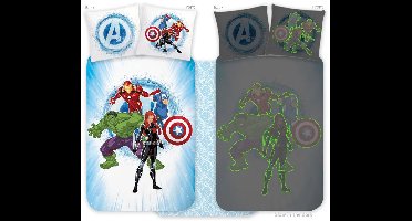 Avengers Peuterdekbedovertrek Glow in the Dark - 100 x 135 cm - Katoen