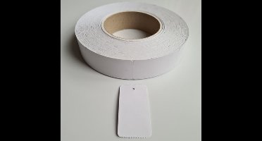 Hangetiket op rol 30x58 mm smal 1000 rol