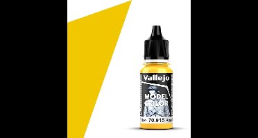 Vallejo Hobbyverf Acrylverf - 70915 Model Color Deep Yellow - Acryl Verf flesje - 17 ml